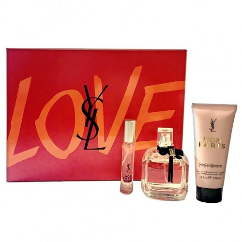 Подарочный парфюмерный набор Yves Saint Laurent Love Mon Paris 3 в 1