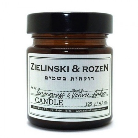 Ароматическая свеча Zielinski & Rozen Lemongrass & Vetiver, Amber