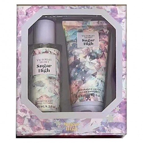 Подарочный набор лосьон и спрей для тела Victoria's Secret Sugar High 2 в 1 (125 мл )