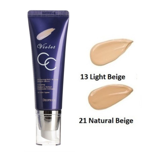 Тональный крем для лица Deoproce Violet CC Cream 