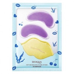 Набор Bioaqua Soft and Delicate (патчи для глаз+ патчи для губ) 1 шт