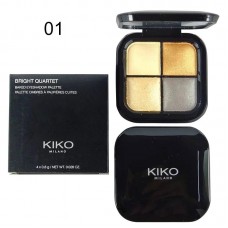 Тени для век Kiko Bright Quartet 4 цвета