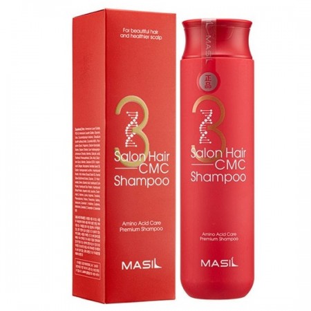 Восстанавливающий шампунь с аминокислотами Masil 3 Salon Hair Cmc