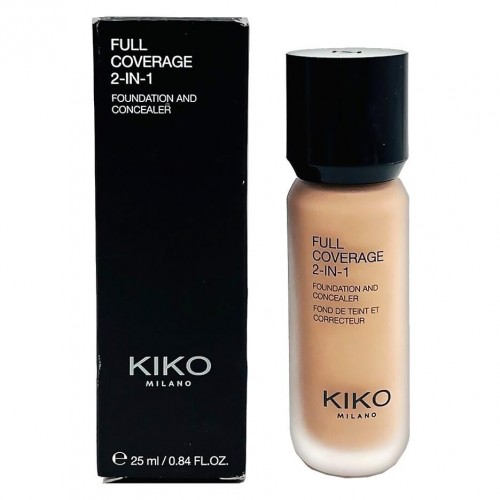 Тональный крем и консилер 2 в 1 Kiko Full Coverage (тон 1)