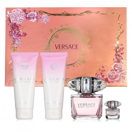 Подарочный парфюмерный набор Versace Bright Crystal 4 в 1
