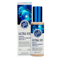 Тональный крем для лица Enough Ultra X10 Cover Up Collagen Foundation