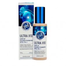 Тональный крем для лица Enough Ultra X10 Cover Up Collagen Foundation