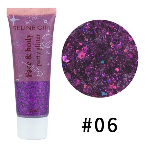 Глиттер гель Seline Girl Face And Body Glitter Party