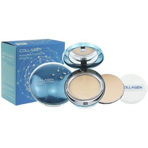 Пудра для лица Enough Collagen Premium Hydro Two Way Cake (камушки)