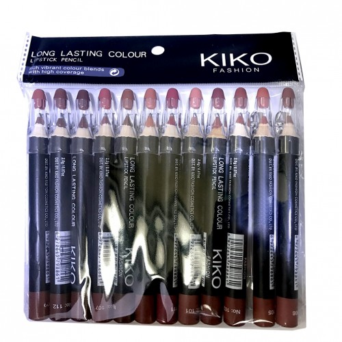 Косметический карандаш для губ KIKO Long Lasting Colour с точилкой (12 шт)